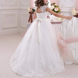 Erstkommunionkleider Blumenmädchenkleid Schnür-Kommunionkleid Ballkleid Mädchenkleid Festzugskleider für Mädchen Prinzessin 