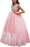 Flower Girl Dress for Wedding Kids Lace Pageant Ball Gowns princess dress ball gown  girls dresses for party and wedding