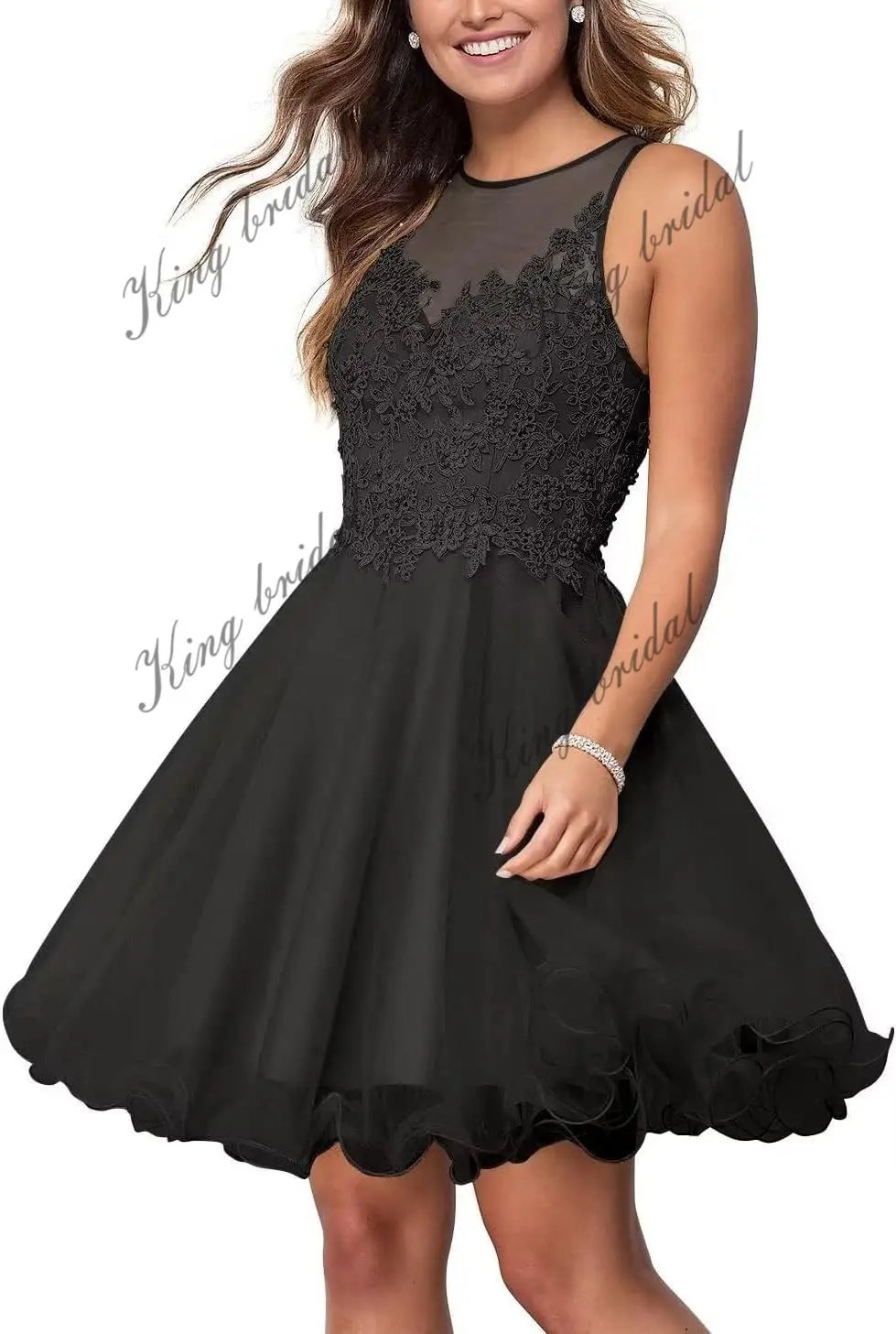 Custom Made Short Tulle Prom Dress for Teens Homecoming Dresses Lace Applique Beading Wedding Party Cocktail Gowns Clubwear
