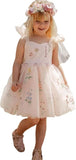 Vestidos de niña de las flores para boda, cortos, con encaje floral bordado, tul, vestido de princesa para desfile infantil, vestidos para niñas. 