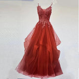 2027 Elegant Club Banquet Purple Strap Prom Dress Vocal Art Exam Senxi Colorful Silk Fairy Air Silk Dress Hosting Evening Dress