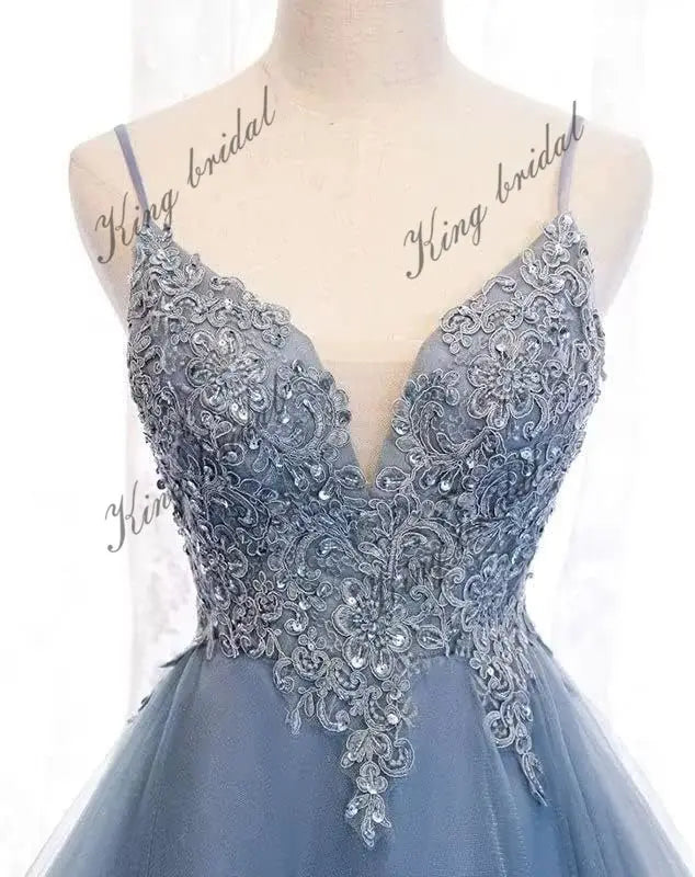 Lace Applique Homecoming Dresses 2025 High Low Spaghetti Straps Tulle Short Prom Dress for Teens Glitter Quinceanera Dress Gowns