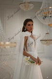 Individuell angefertigtes elegantes handgefertigtes schimmerndes Tüll-Hochzeitskleid mit Perlenspitze, schlichte Brautkleider, Hochzeitskleid, Brautkleider 