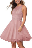 Custom Made Short Tulle Prom Dress for Teens Homecoming Dresses Lace Applique Beading Wedding Party Cocktail Gowns Clubwear