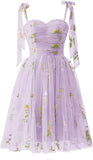 Flower Embroidery Tulle Short Homecoming Dresses for Teens Mini Spaghetti Straps Formal Prom Evening Party Gown cocktail dress