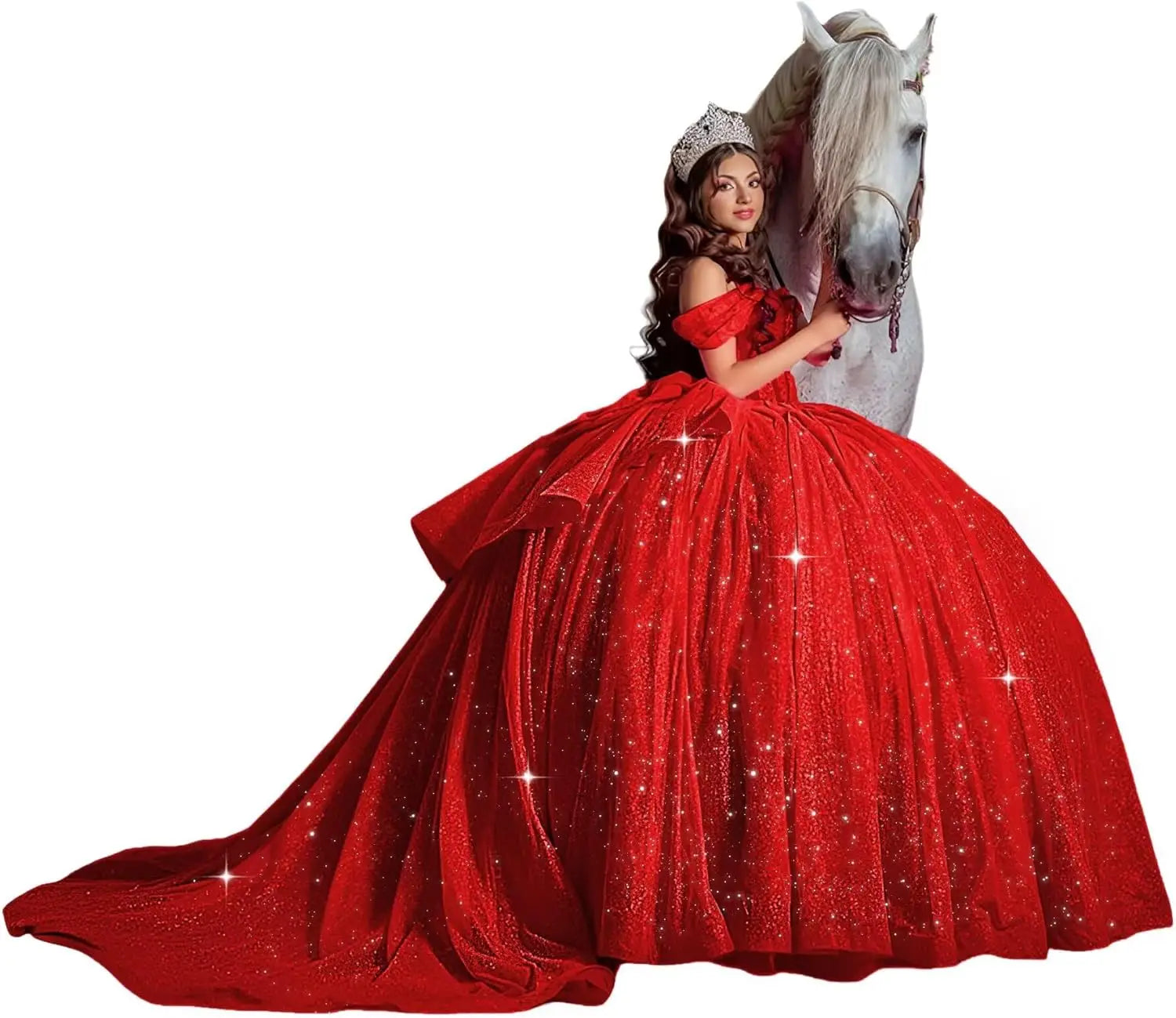 Off Shoulder Quinceanera Dresses Ball Gown Sparkly Beading Tulle Prom Dress Ruffle Layered Sweet 16 Dresses party dresses
