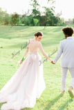 Tulle draped wedding gown Sleeveless airy bridal Full wedding dresses Evening dress gownOpen back bridal simple wedding dress
