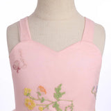 Vestido de niña de las flores, princesa, sin mangas, floral, bordado, para verano, boda, desfile, cumpleaños, tutú, vestido de tul 