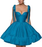 Spaghetti Strap Sweetheart Homecoming Dresses A Line Prom Dress Short Mini Prom Formal Evening Ball Gowns Party Gown