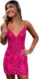 Vestidos de fiesta ajustados con tirantes finos para adolescentes, corsé con lentejuelas brillantes, vestido de cóctel para graduación, vestido formal, vestido de noche 