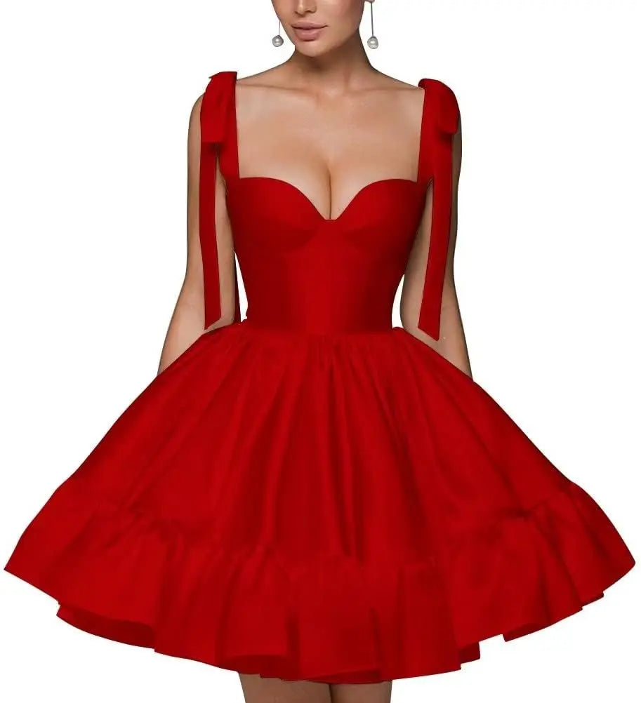 Spaghetti Strap Sweetheart Homecoming Dresses A Line Prom Dress Short Mini Prom Formal Evening Ball Gowns Party Gown