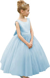 Flower Girls Satin Tulle Princess Pageant Dress for Wedding Kids Party Prom Ball Gowns Dresses princess dress girls party dress
