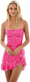 Sparkly Sequin Homecoming Dresses for Teens Short Tight Glitter Formal Prom Cocktail Party Gown for Women ball gown