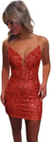 Vestidos de fiesta ajustados con lentejuelas brillantes y sexys para adolescentes, vestidos cortos de encaje con purpurina para fiesta de graduación, vestido de cóctel sin espalda para mujer, vestido de club 