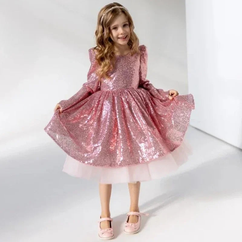 Rosa Tüll mit Schleife Feder Kurzarm für Hochzeit Geburtstag Party Bankett Heilige Kommunion Kleid individuelle Blumenmädchenkleider 