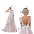 Vestido de novia sin espalda de tul suave, vestido de novia con escote en forma de corazón y cuentas, vestido de novia bohemio de dama de honor de corte A personalizado 