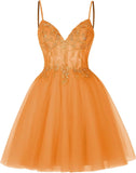 Pretty Short Lace Floral Homecoming Dresses for Teens Sparkly Tulle Illusion Prom Dress Cocktail Party Gowns Bridesmaid Gown