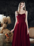 New Satin Medium Long Spaghetti Strap Dress for Special Occasions Prom Bridesmaid Dress for Women's Dress Party