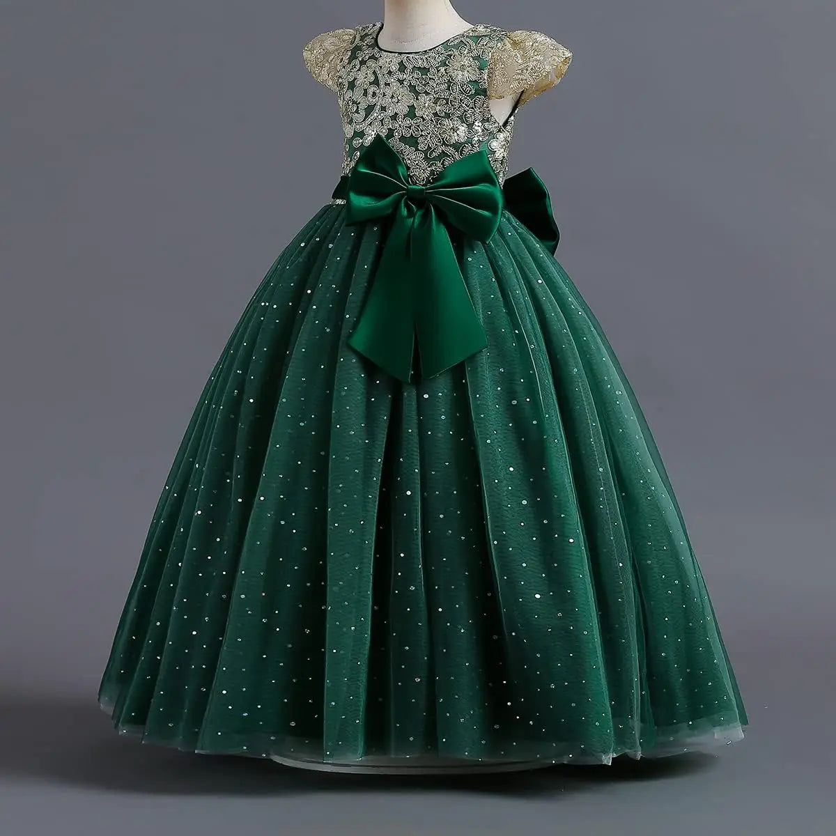 Blumenmädchenkleid Prinzessin Puffy Tüllkleider Brautjungfer Hochzeit Kommunion Geburtstagsfeier Festzug Maxi Ballkleid für Kinder