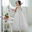 Apliques color marfil con vuelo y cinturón de lazo, sin mangas, para bodas, fiestas de cumpleaños, banquetes, vestidos de primera comunión y vestidos de niña de las flores. 