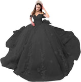 Sweetheart Ball Gown Quinceanera Dresses Bead Appliques Flower Long Prom Dress Party Gowns Vestidos  party dress