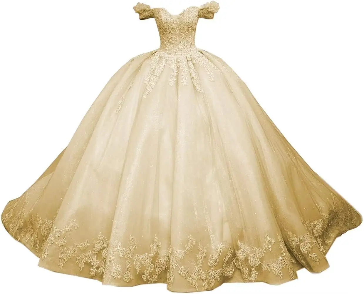 Princess Off Shoulder Sweet 15 16 Quinceanera Dresses Lace Puffy Prom Gowns Long Birthday Ball Gowns with Train