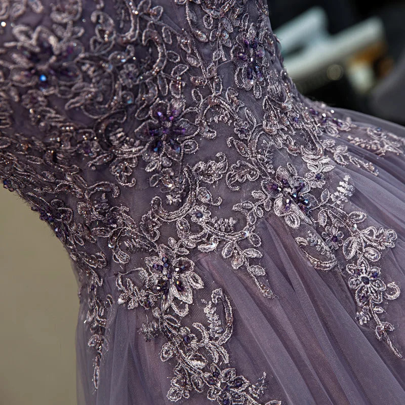 2027 Elegant Club Banquet Purple Strap Prom Dress Vocal Art Exam Senxi Colorful Silk Fairy Air Silk Dress Hosting Evening Dress