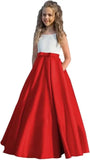 Satin Blumenmädchenkleid Erstkommunionkleid Kinder Hochzeit Ballkleider Prinzessin Party Mädchen Festzugskleider für Mädchen 