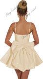Maßgefertigte Damen-Heimkehrkleider mit quadratischem Ausschnitt und Pailletten für Teenager, A-Linie, kurzes Abschlussballkleid, Hochzeitsfeierkleid, Clubwear, Cocktailkleid 