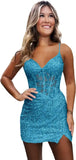 Sparkly Sequin Homecoming Dresses for Teens Short Tight Appliques Mini Formal Prom Cocktail Gown 2025 Wedding Party Dresses