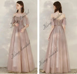Benutzerdefinierte Off Schulter Mesh Ball Brautjungfer Kleid frauen Cocktail Party Kleider Formale Abendkleider Party Prom braut kleid 