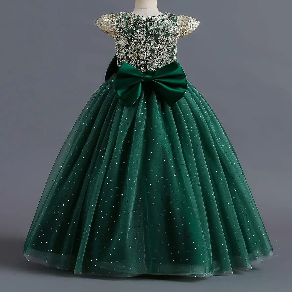 Blumenmädchenkleid Prinzessin Puffy Tüllkleider Brautjungfer Hochzeit Kommunion Geburtstagsfeier Festzug Maxi Ballkleid für Kinder