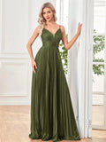 Elegant A-line Green Evening Dress Luxury Floor Length Women Backless Formal Wedding Party Prom Cocktail Dress Gowns