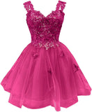 3D Butterfly Short Homecoming Dresses Sparkly Tulle Prom Dress Teens Off Shoulder DAMA Dresses for Quinceanera