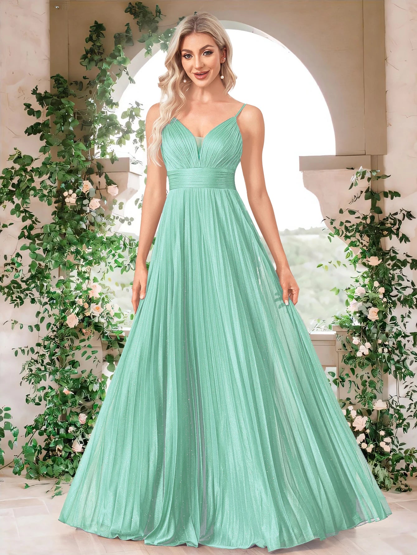 Elegant A-line Green Evening Dress Luxury Floor Length Women Backless Formal Wedding Party Prom Cocktail Dress Gowns
