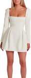 Kurze Brautkleider für die Braut, Strand, Spitzenapplikation, Tüll, trägerlos, Boho-Korsett, Mini-Brautkleid, Satin-Brautkleid mit Ärmeln 