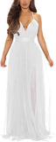 Women's Sexy Deep V Neck Split Cocktail Party Formal Bridesmaid Maxi Dress evening dresses  prom party dresses