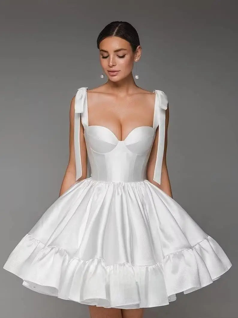 Spaghetti Strap Sweetheart Homecoming Dresses A Line Prom Dress Short Mini Prom Formal Evening Ball Gowns Party Gown