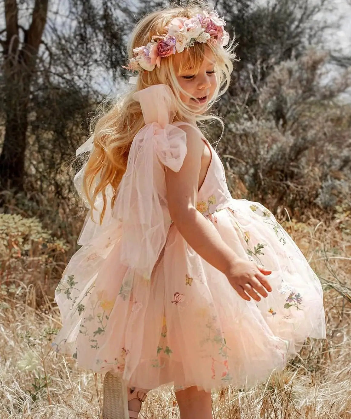 Vestidos de niña de las flores para boda, cortos, con encaje floral bordado, tul, vestido de princesa para desfile infantil, vestidos para niñas. 