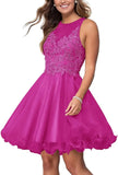 Custom Made Short Tulle Prom Dress for Teens Homecoming Dresses Lace Applique Beading Wedding Party Cocktail Gowns Clubwear