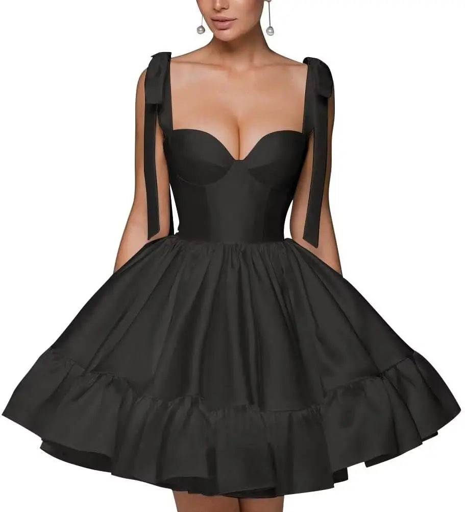 Spaghetti Strap Sweetheart Homecoming Dresses A Line Prom Dress Short Mini Prom Formal Evening Ball Gowns Party Gown