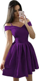 Vestidos cortos con hombros descubiertos para adolescentes (2025), vestido de fiesta con tirantes finos y bolsillos, vestido de dama de honor para fiesta de bodas. 