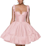 Spaghetti Strap Sweetheart Homecoming Dresses A Line Prom Dress Short Mini Prom Formal Evening Ball Gowns Party Gown