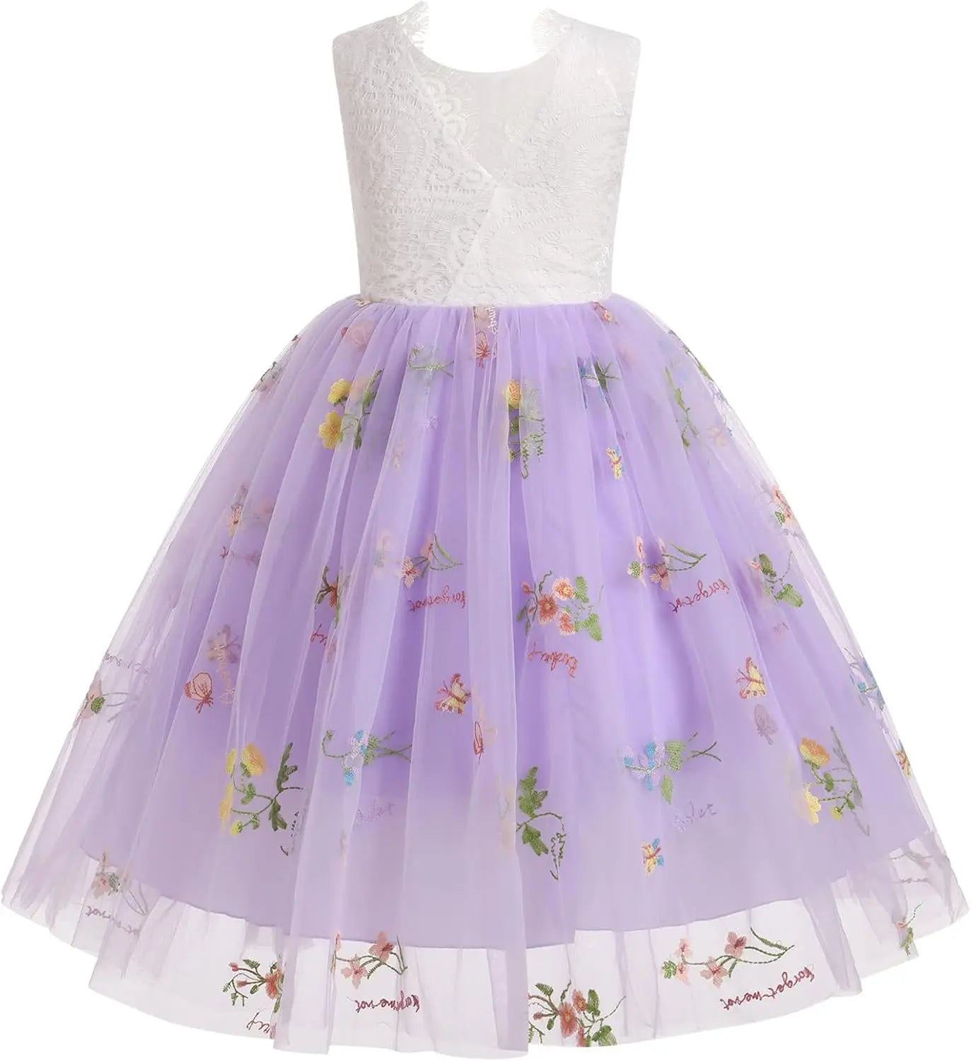 Vestido de niña de las flores, princesa, sin mangas, floral, bordado, para verano, boda, desfile, cumpleaños, tutú, vestido de tul 