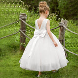Flower Girls Satin Tulle Princess Pageant Dress for Wedding Kids Party Prom Ball Gowns Dresses princess dress girls party dress