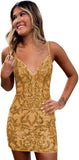 Vestidos de fiesta ajustados con tirantes finos para adolescentes, corsé con lentejuelas brillantes, vestido de cóctel para graduación, vestido formal, vestido de noche 