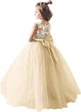 Tulle Flower Girl Dress for Wedding Bridesmaid First Communion Dresses Princess Pageant Party Gown pageant dresses for girls