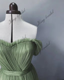 Sweetheart corset dress off shoulder tulle dress Draped Evening gown formal dress women elegant prom party dresses
