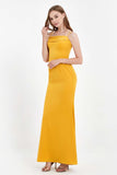 Spaghetti Straps Crepe Sheath Formal Evening Dresses Long Prom Bridesmaid Dress Gowns