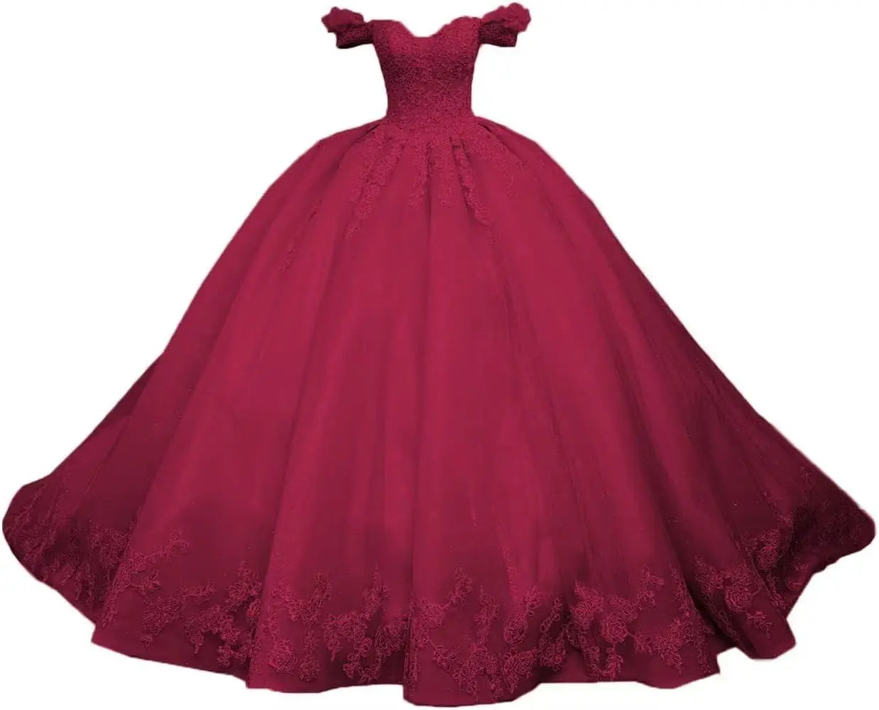 Princess Off Shoulder Sweet 15 16 Quinceanera Dresses Lace Puffy Prom Gowns Long Birthday Ball Gowns with Train